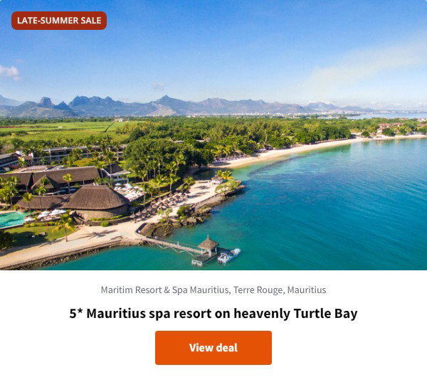 5* Mauritius spa resort on heavenly Turtle Bay