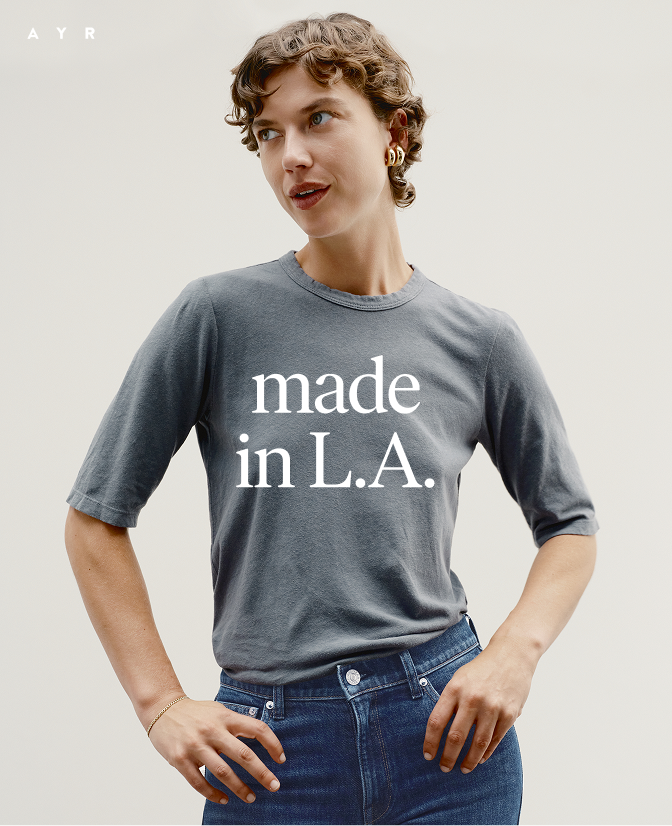 made in L.A. premium cotton tee.
