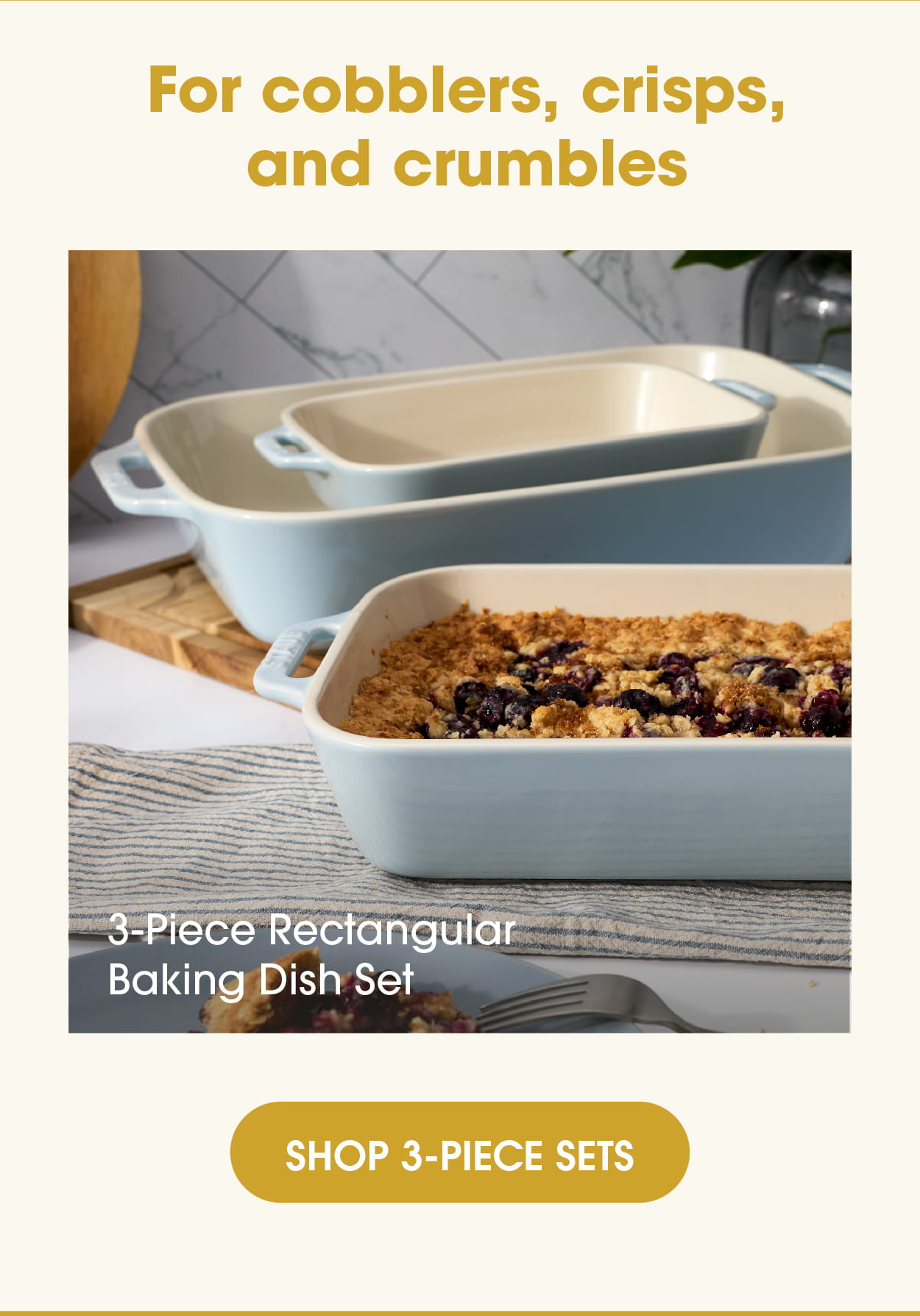 3-Piece Baking Dish Sets