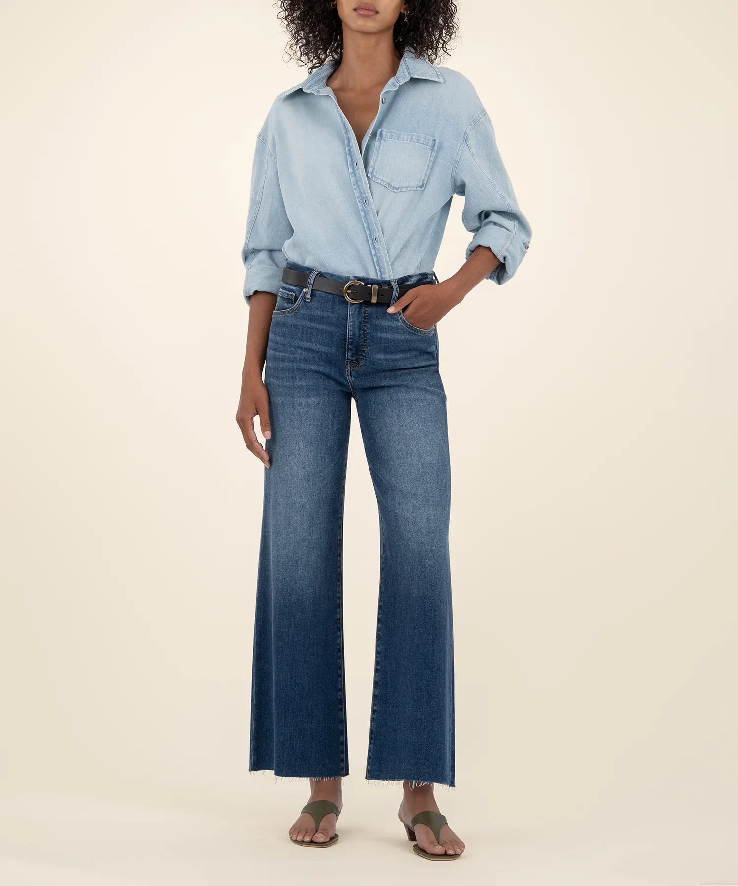 Image of Meg High Rise Wide Leg, Petite in Inexhaustible Wash