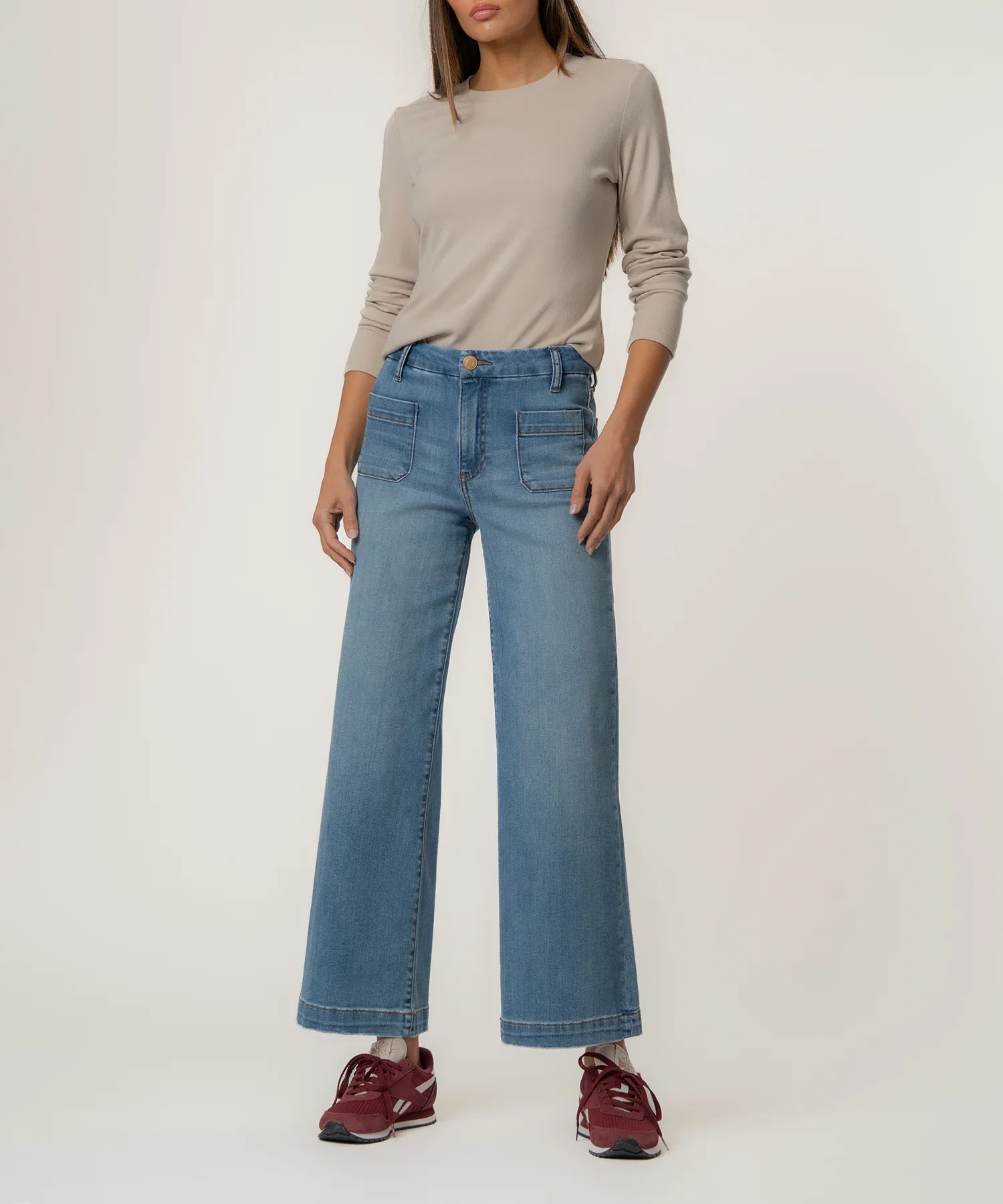 Image of Meg High Rise Wide Leg in Totally Wash