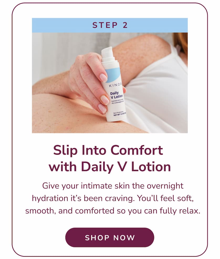 Slip into comfort with Daily V Lotion