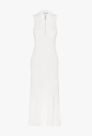 Mira Midi Dress In White