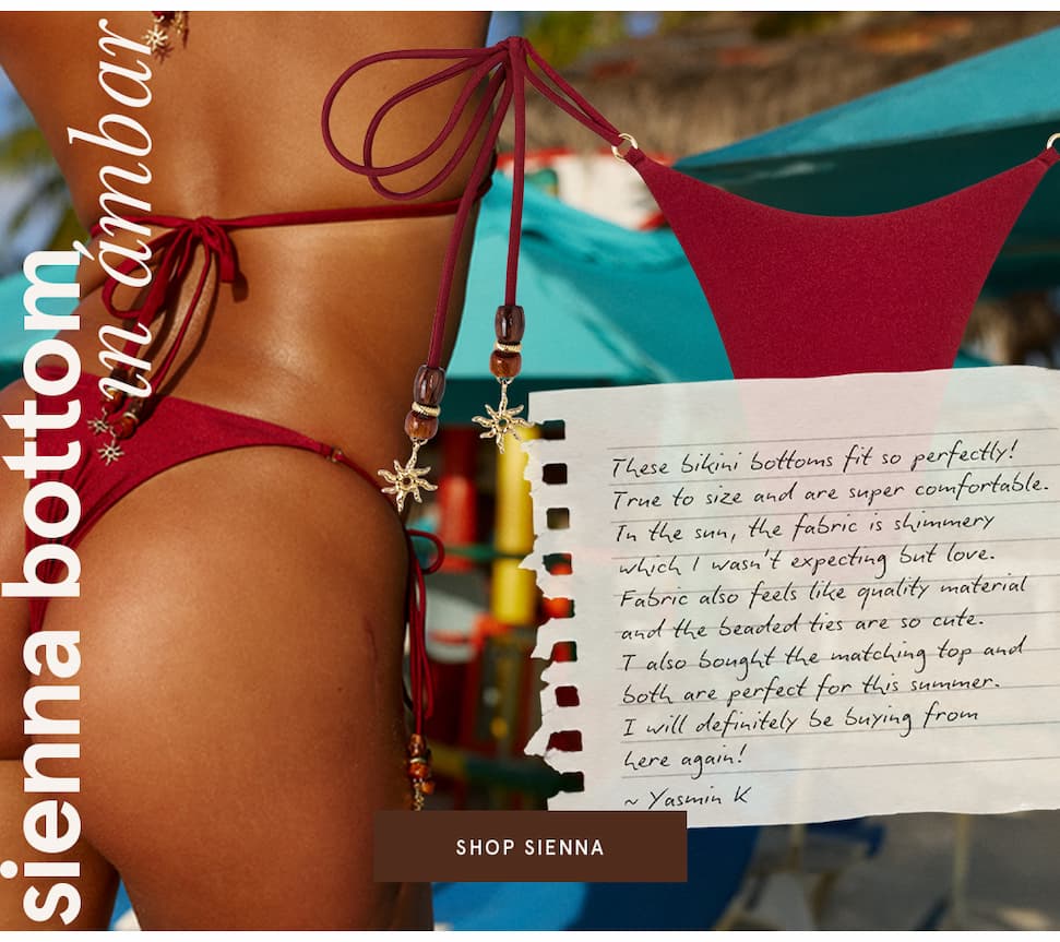 Sienna Bikini Bottom in Ambar