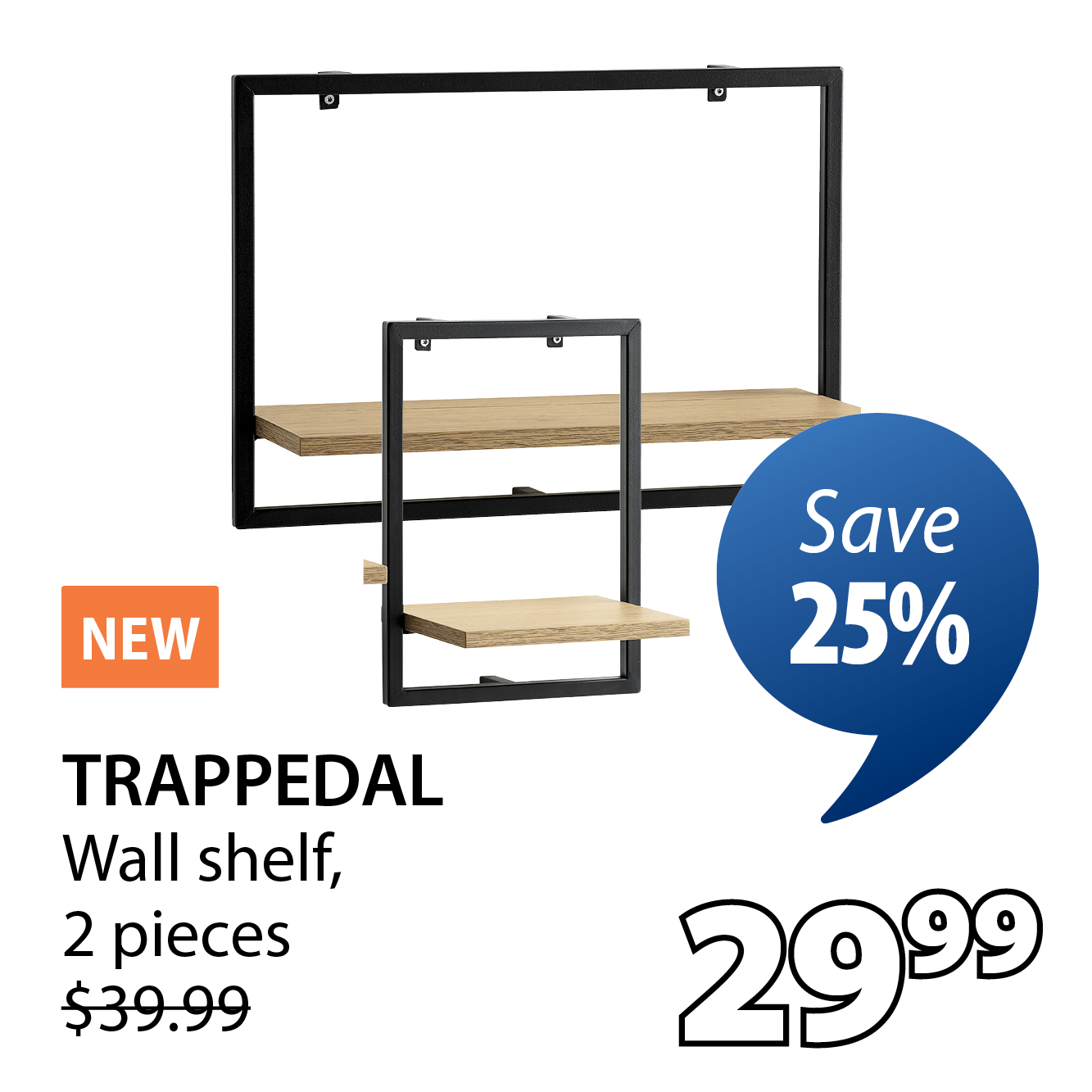 TRAPPEDAL Wall shelf | Save 25%