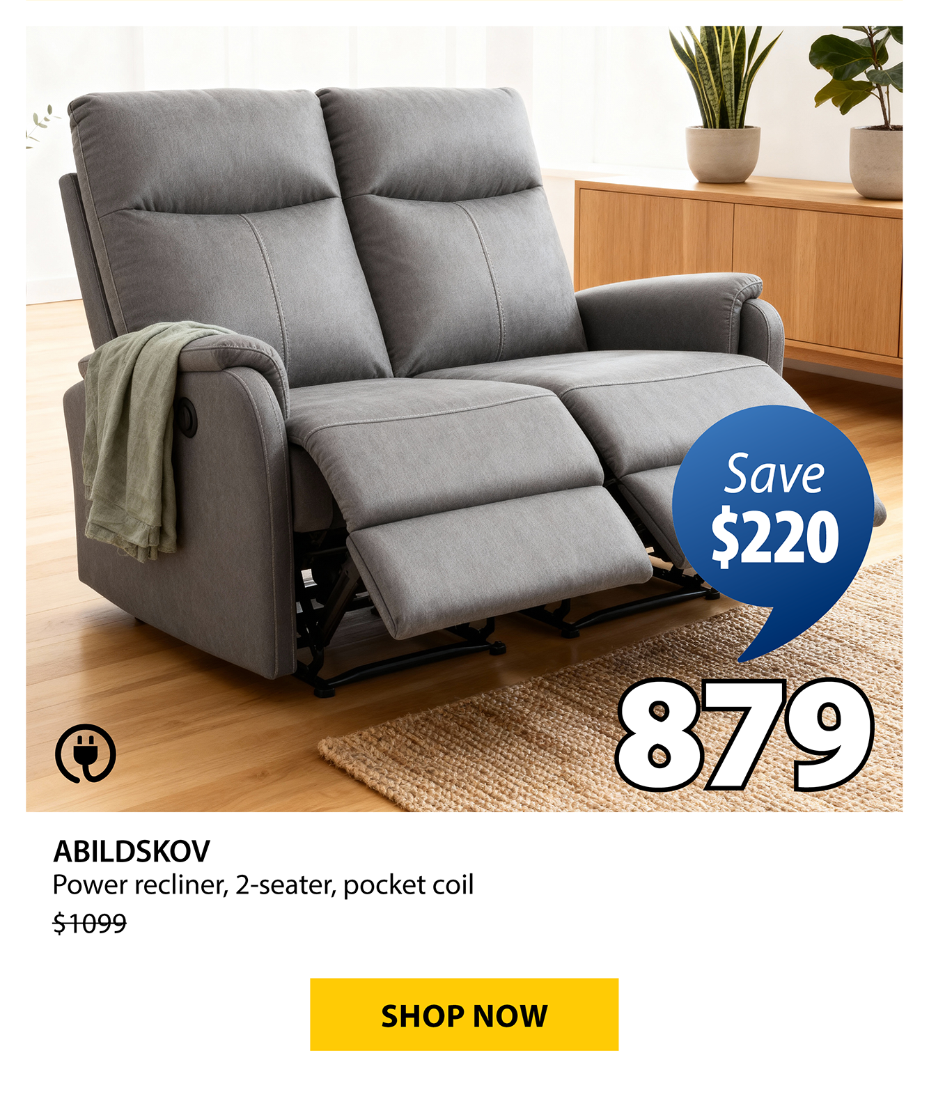 ABILDSKOV Power recliner | Save $220