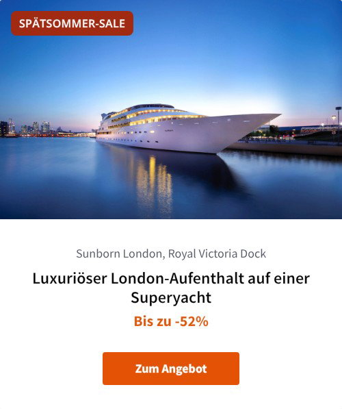 Luxuriöser London-Aufenthalt auf einer Superyacht