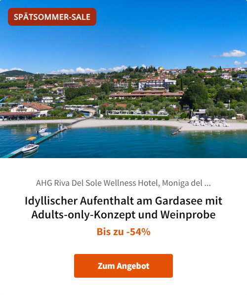 Idyllischer Aufenthalt am Gardasee mit Adults-only-Konzept und Weinprobe