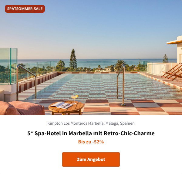5* Spa-Hotel in Marbella mit Retro-Chic-Charme