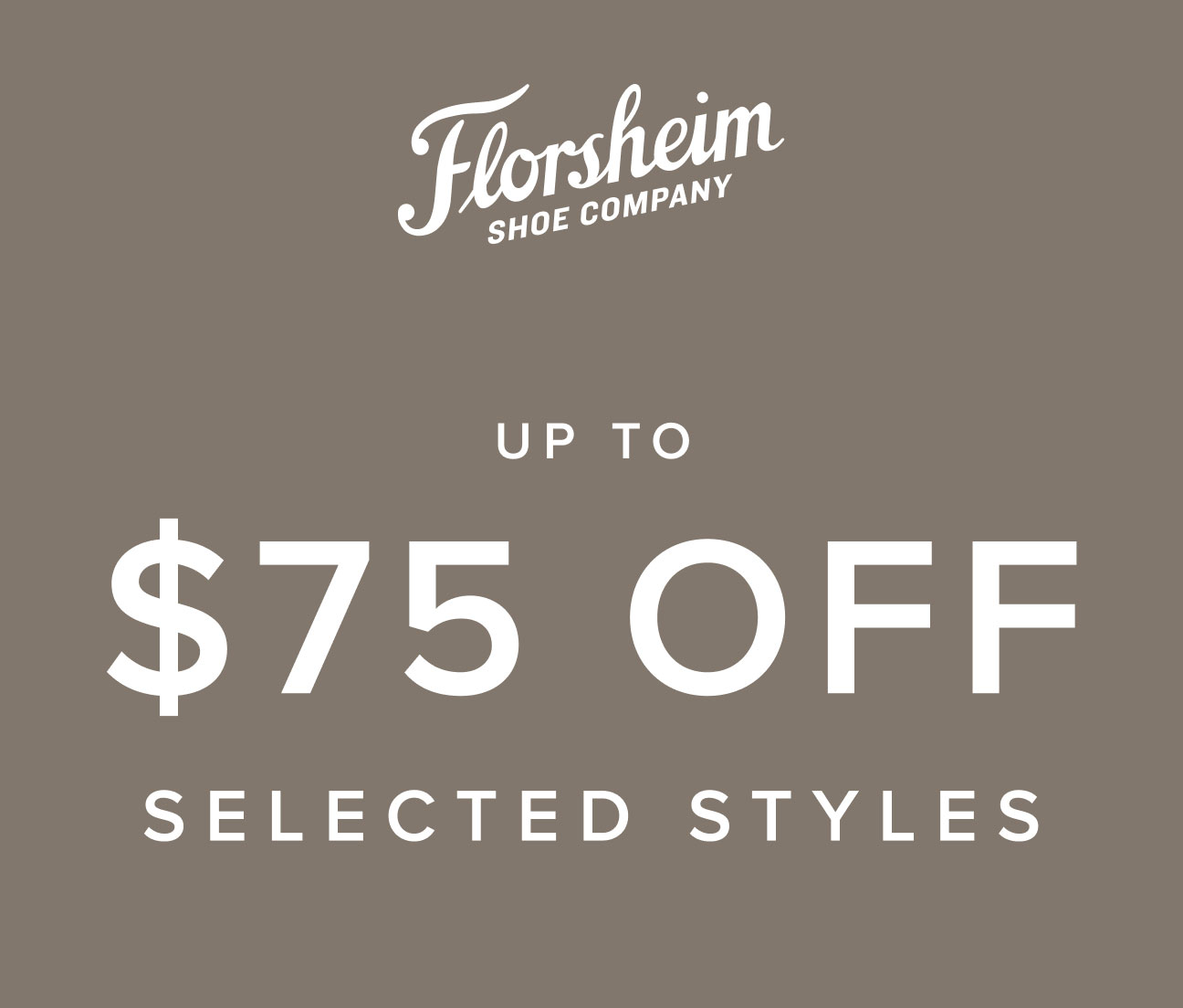 Up to $75 off selected styles. Display images to learn more.
