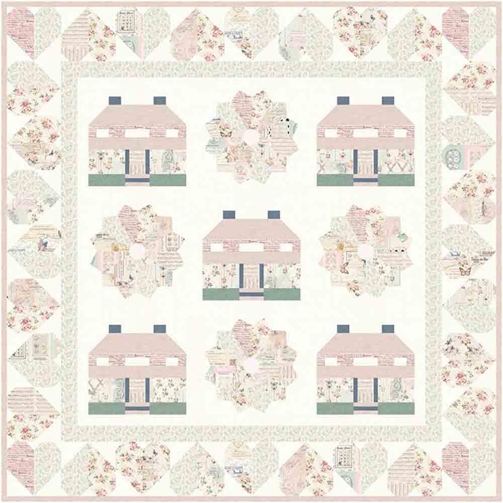 Image of Petit Chateau - Denise Russell - Parisian Snippets by Frank Garcia - Blank Quilting - Quilt Kit