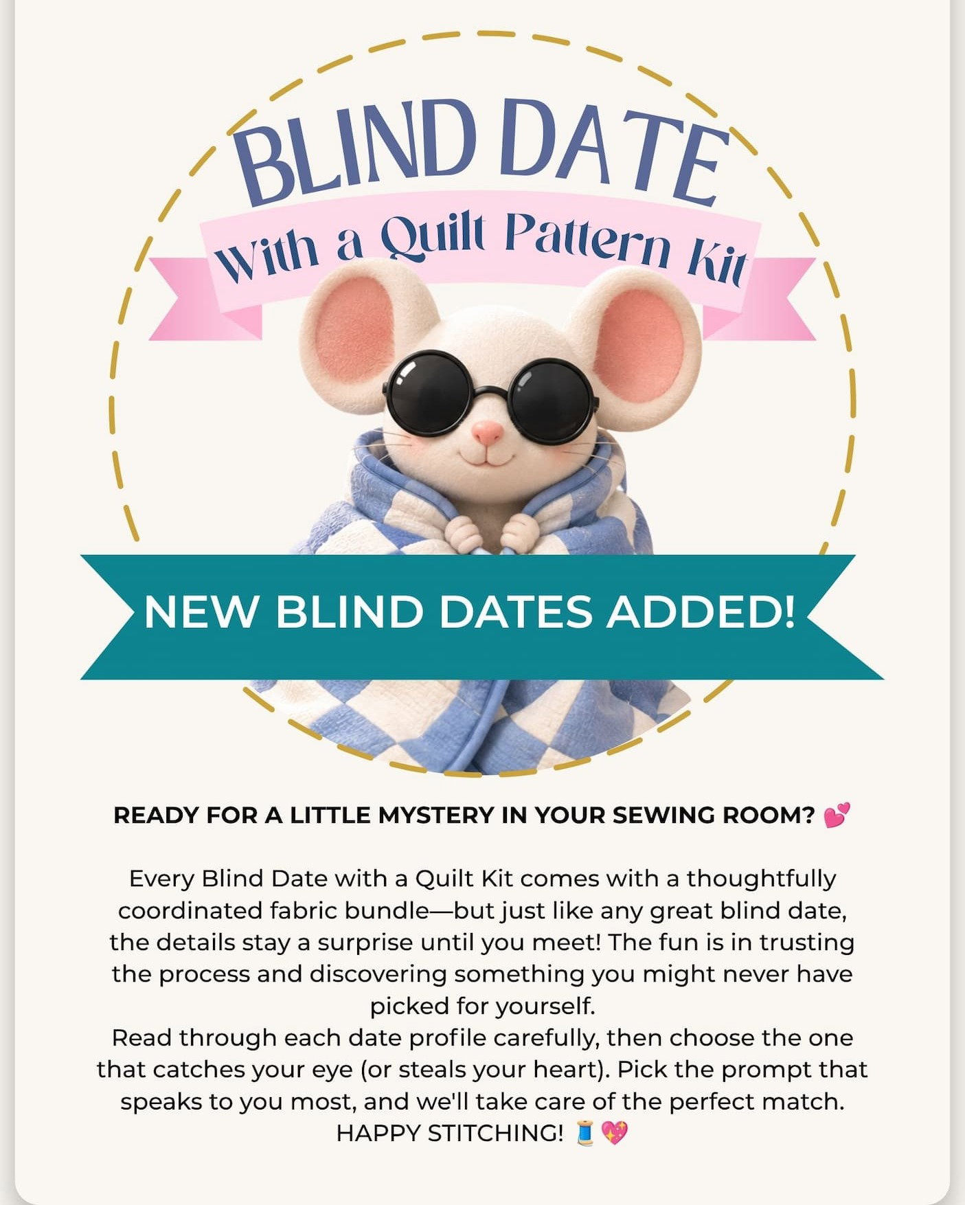 BLIND DATE WITH A QUILT PATTERN KIT