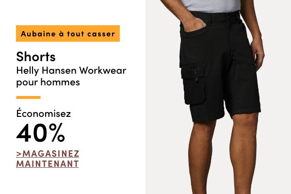 Aubaine à Tout Casser Shorts Helly Hansen Workwear pour hommes économisez 40%