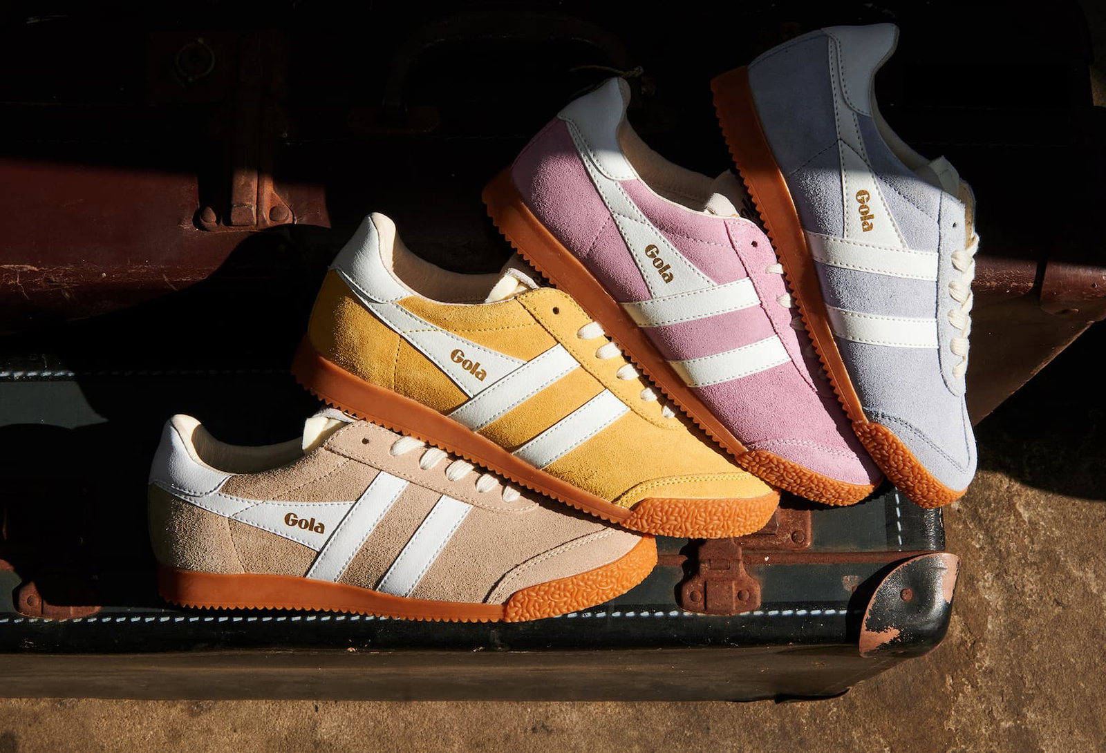 An image of Gola Elan in four pastel shades