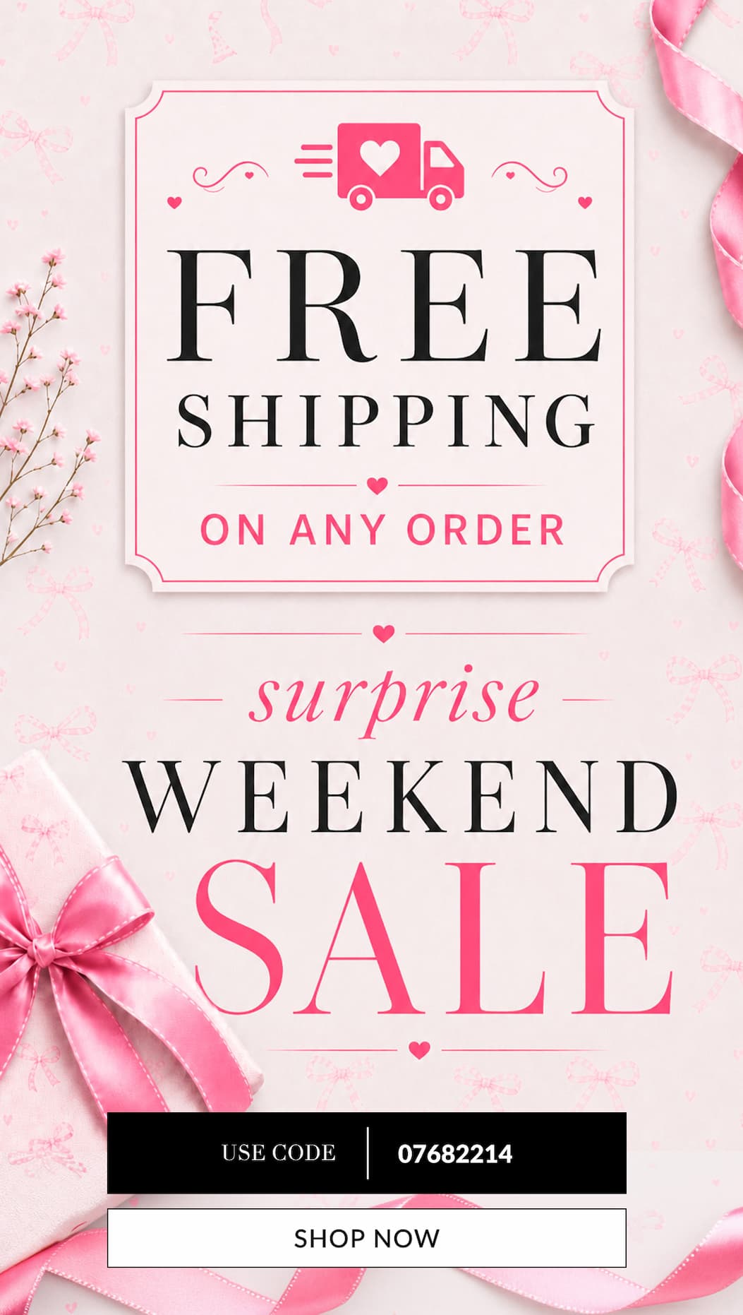 Free shipping on any order