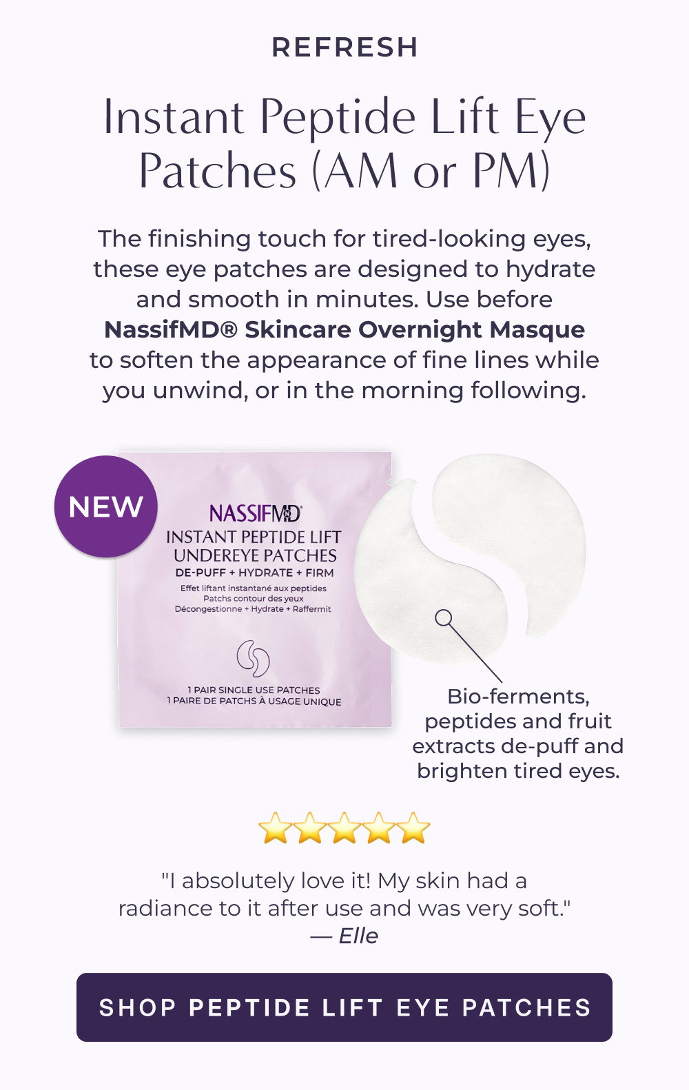 REFRESH - Instant Peptide Lift Eye Patches (AM or PM)