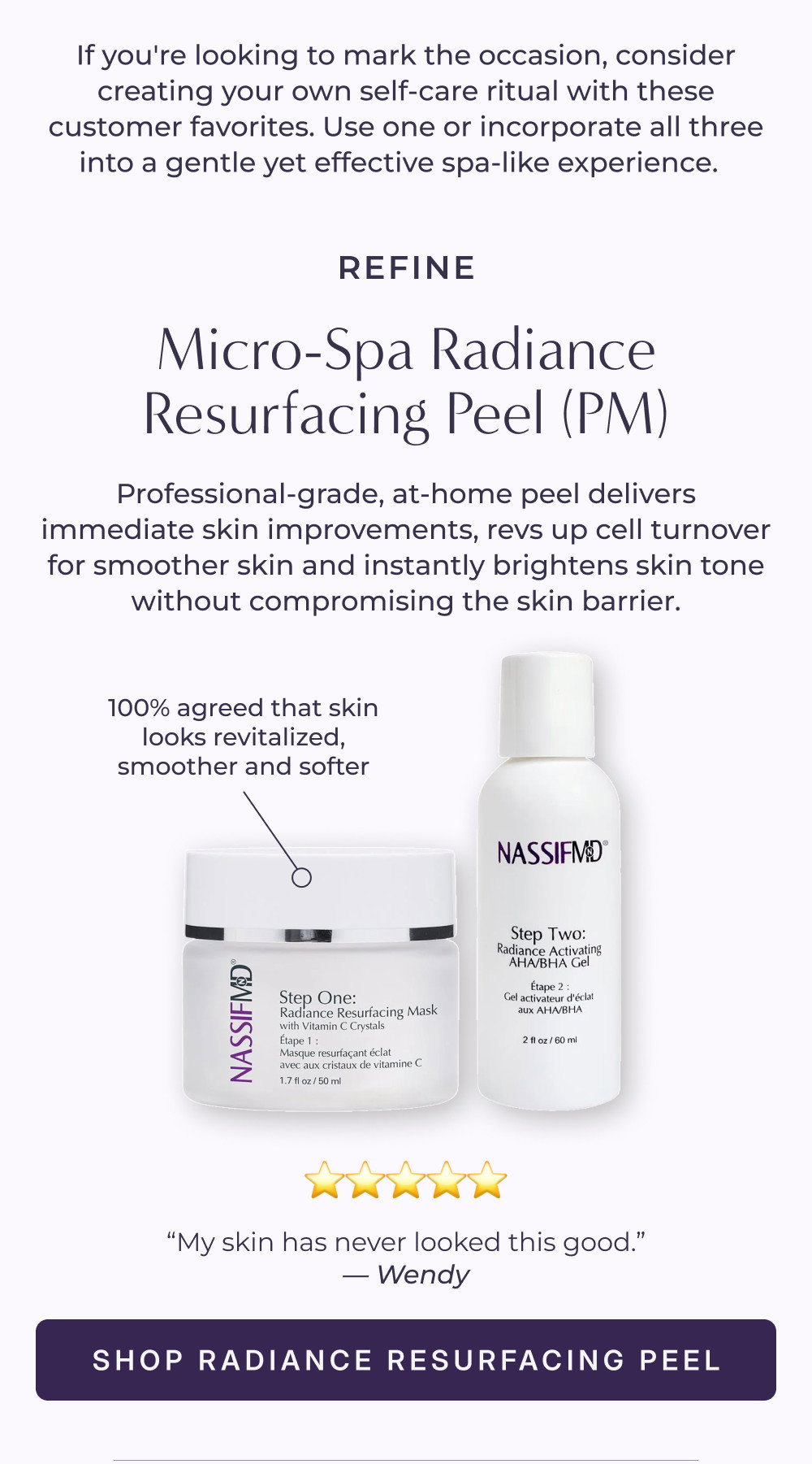 REFINE - Micro-Spa Radiance Resurfacing Peel (PM)