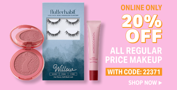 SHOP 20% OFF MAKEUP WITH CODE 22371