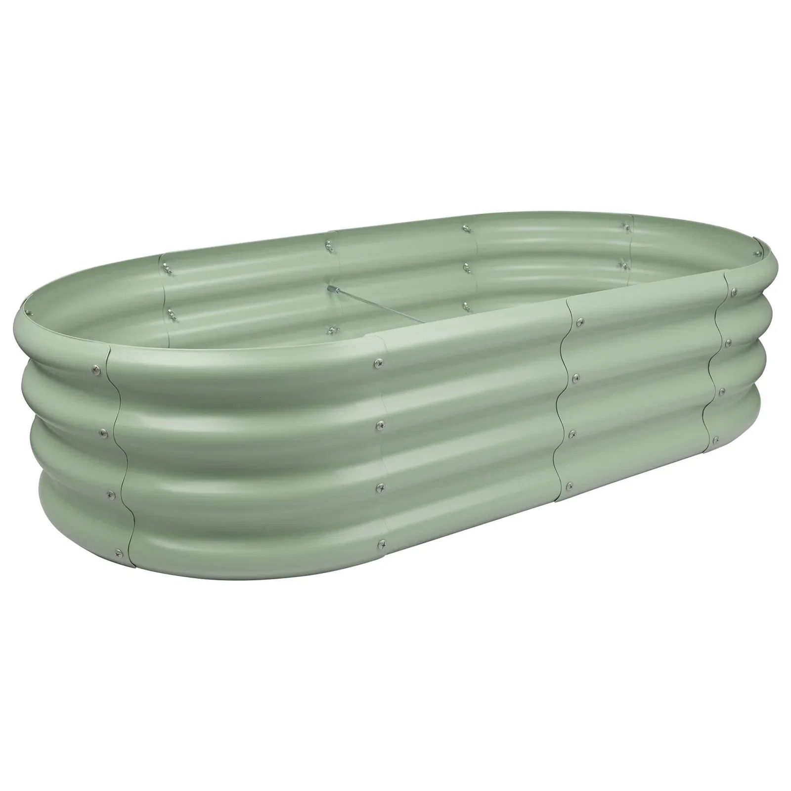 120cm x 60cm Rounded Steel Raised Garden Bed