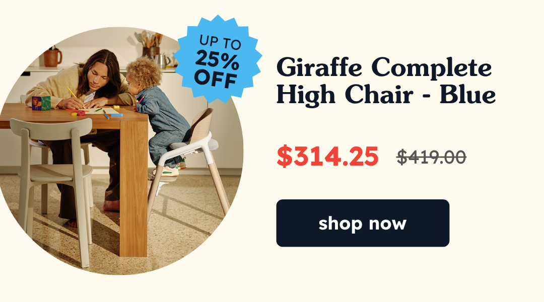 Up to 25% OFF Giraffe Complete High Chair - Blue