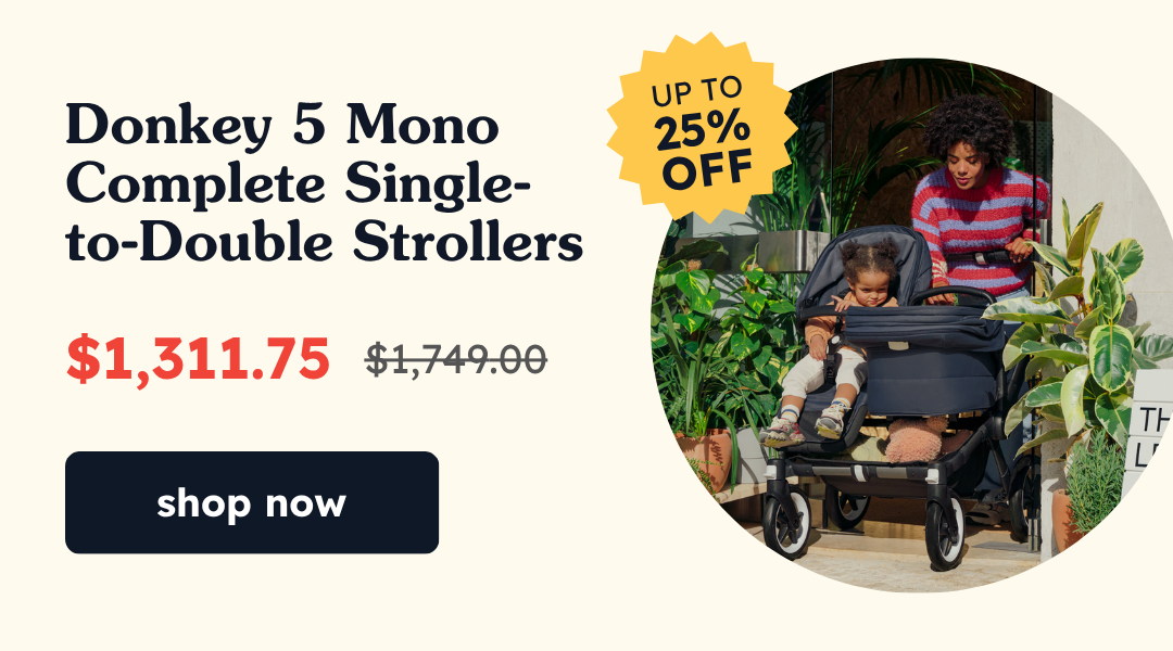 Up to 25% OFF Donkey 5 Mono Complete Single-to-Double Strollers