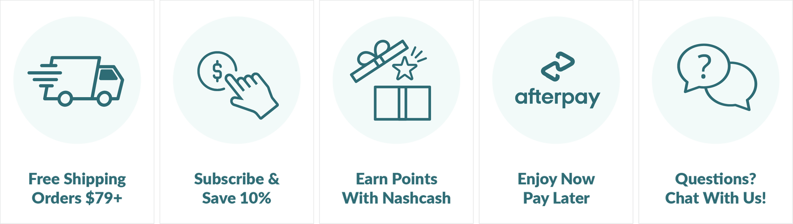 More ways to save at Nashua Nutrition. Subscribe and Save, Earn Nash Cash Points, Enjoy now, pay later options