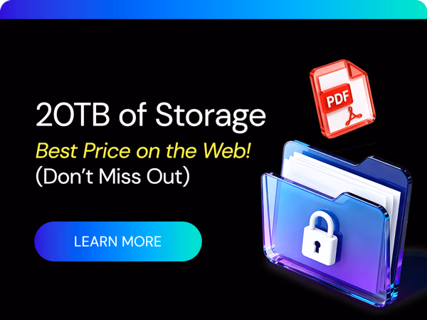 Scramble Cloud Storage Lifetime Subscription (20TB)