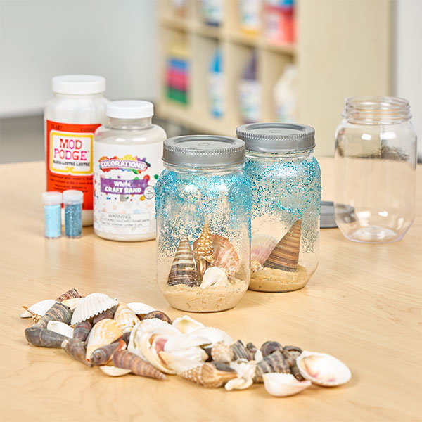 Colorations® Summer Imagination Jar Craft Kit - Makes 6 Crafts