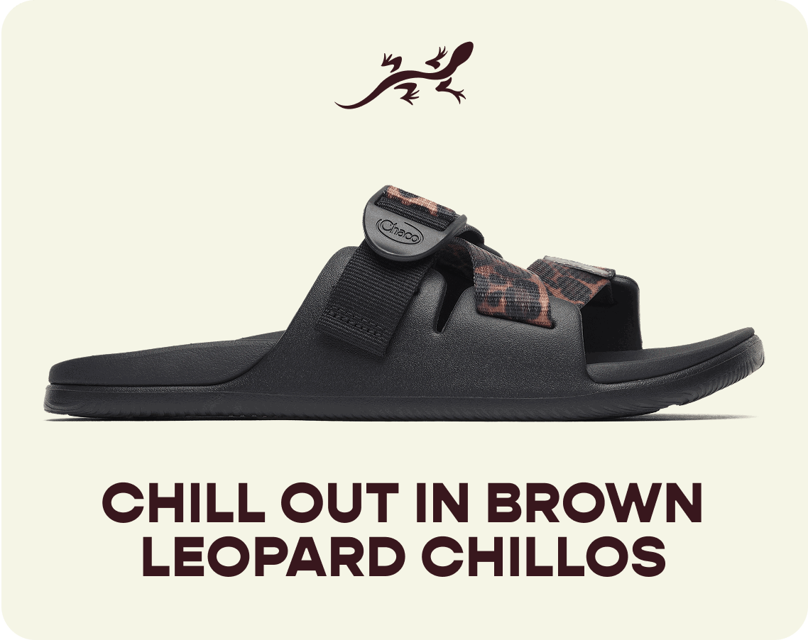Chaco - Chill out in Brown Leopard Chillos
