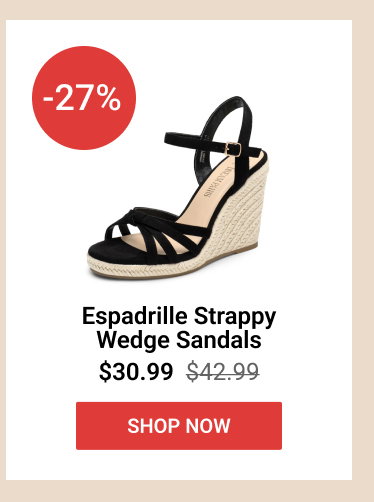 Espadrille Strappy Wedge Sandals