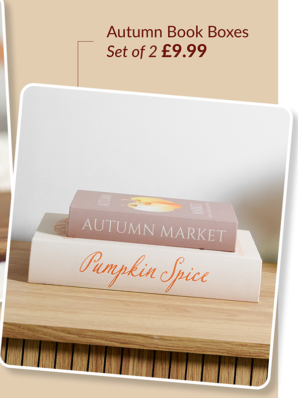 Set of 2 autumn book boxes £9.99
