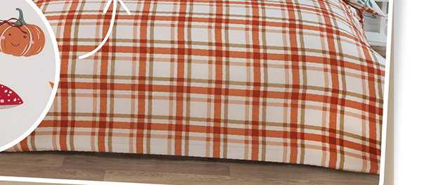 Autumn friends duvet set from £7.99