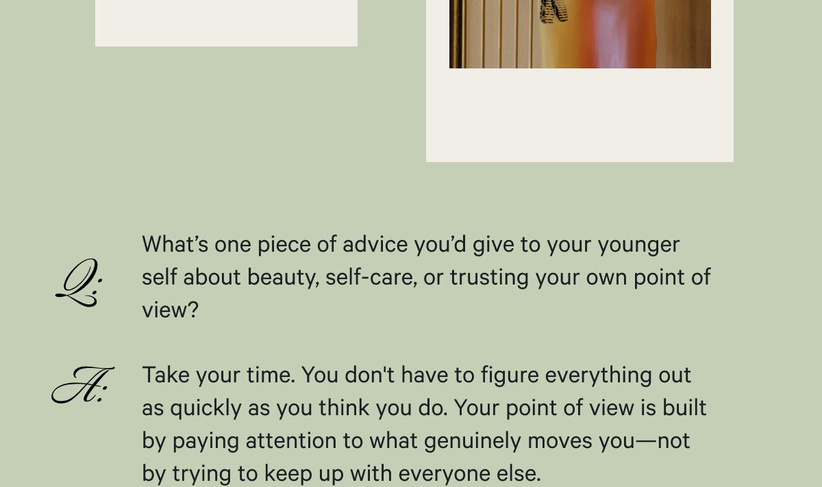 what's one piece of advice you'd give to your younger self? Dianna Cohen