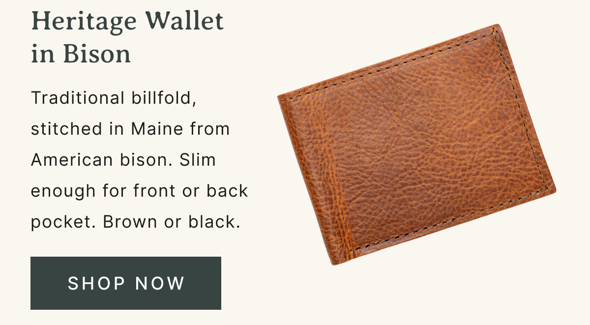 Shop Now - Bison Heritage Wallet