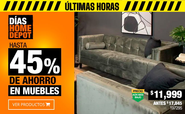 Hasta 45% de ahorro en Muebles