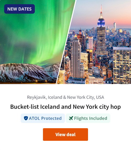 Bucket-list Iceland and New York city hop