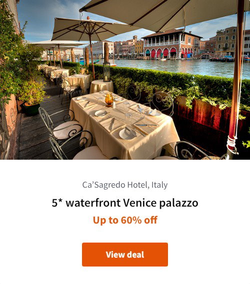 5* waterfront Venice palazzo