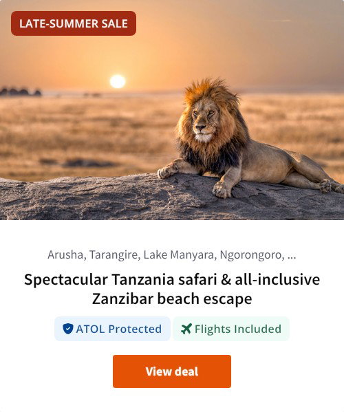 Spectacular Tanzania safari &amp; all-inclusive Zanzibar beach escape