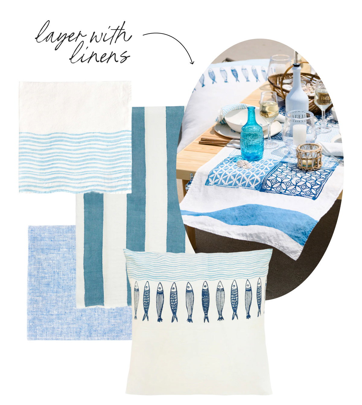 layer with linens