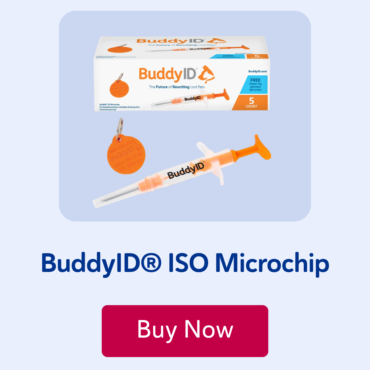BuddyID® ISO Microchip
