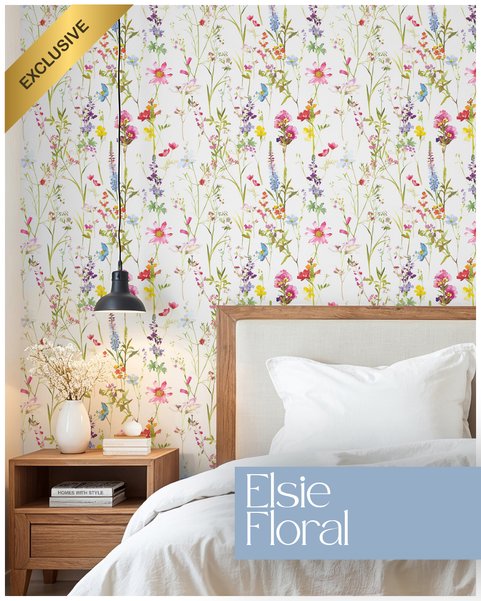 Elsie Floral Wallpaper Multi World of Wallpaper AF0038