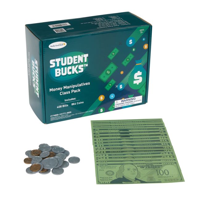 Really Good Stuff® Student Bucks™ Money Manipulatives Class Pack