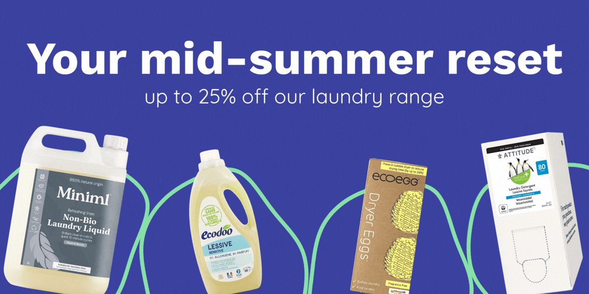Your mid-summer reset: up to 25% off our laundry range