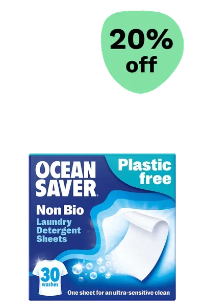 20% off Ocean Saver Non-Bio Laundry Detergent Sheets