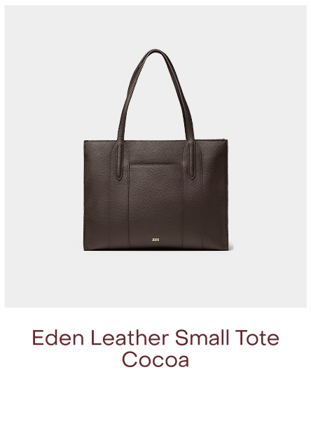 Eden Leather Small Tote Cocoa