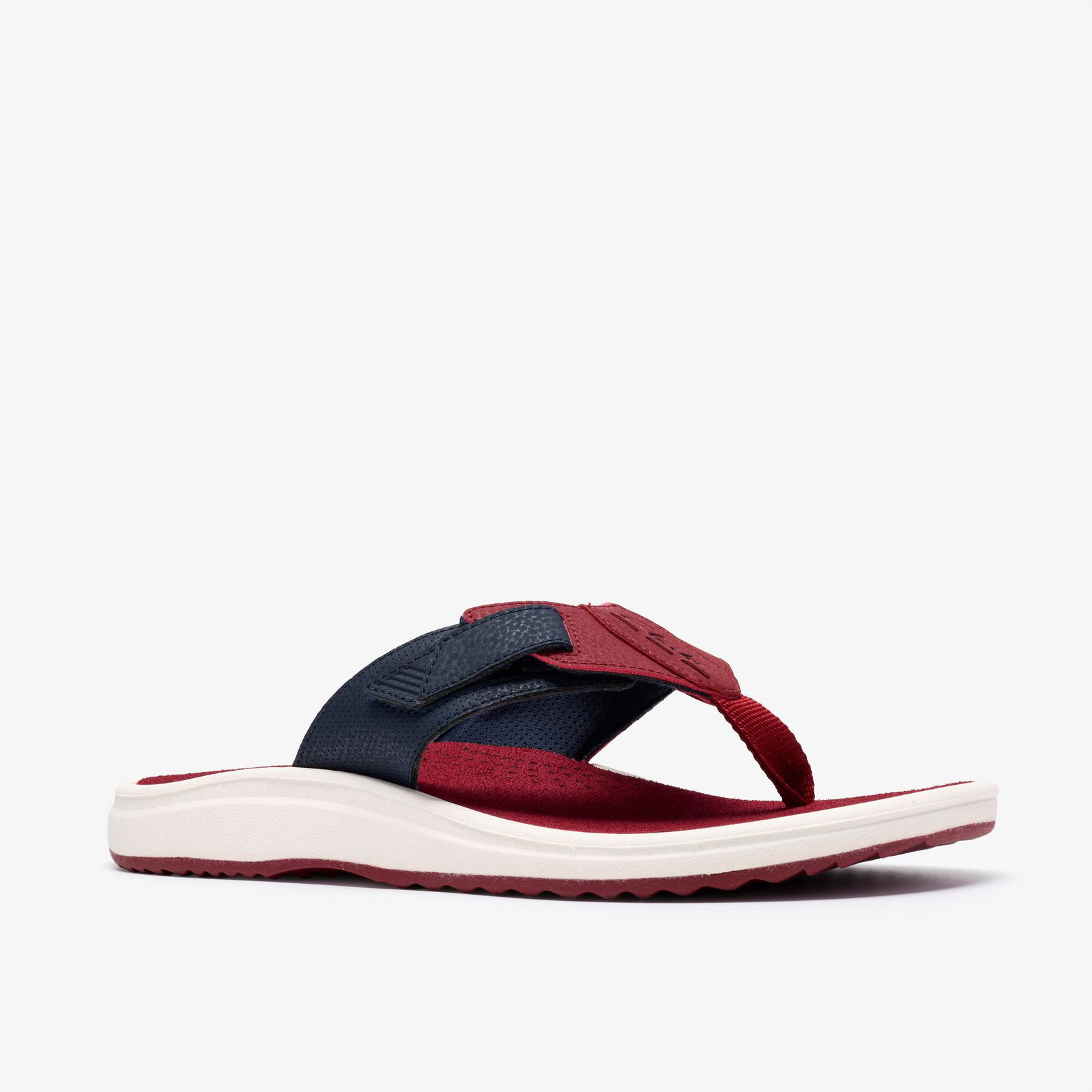 Shop Men's Breeze Flip Flops Red Combination