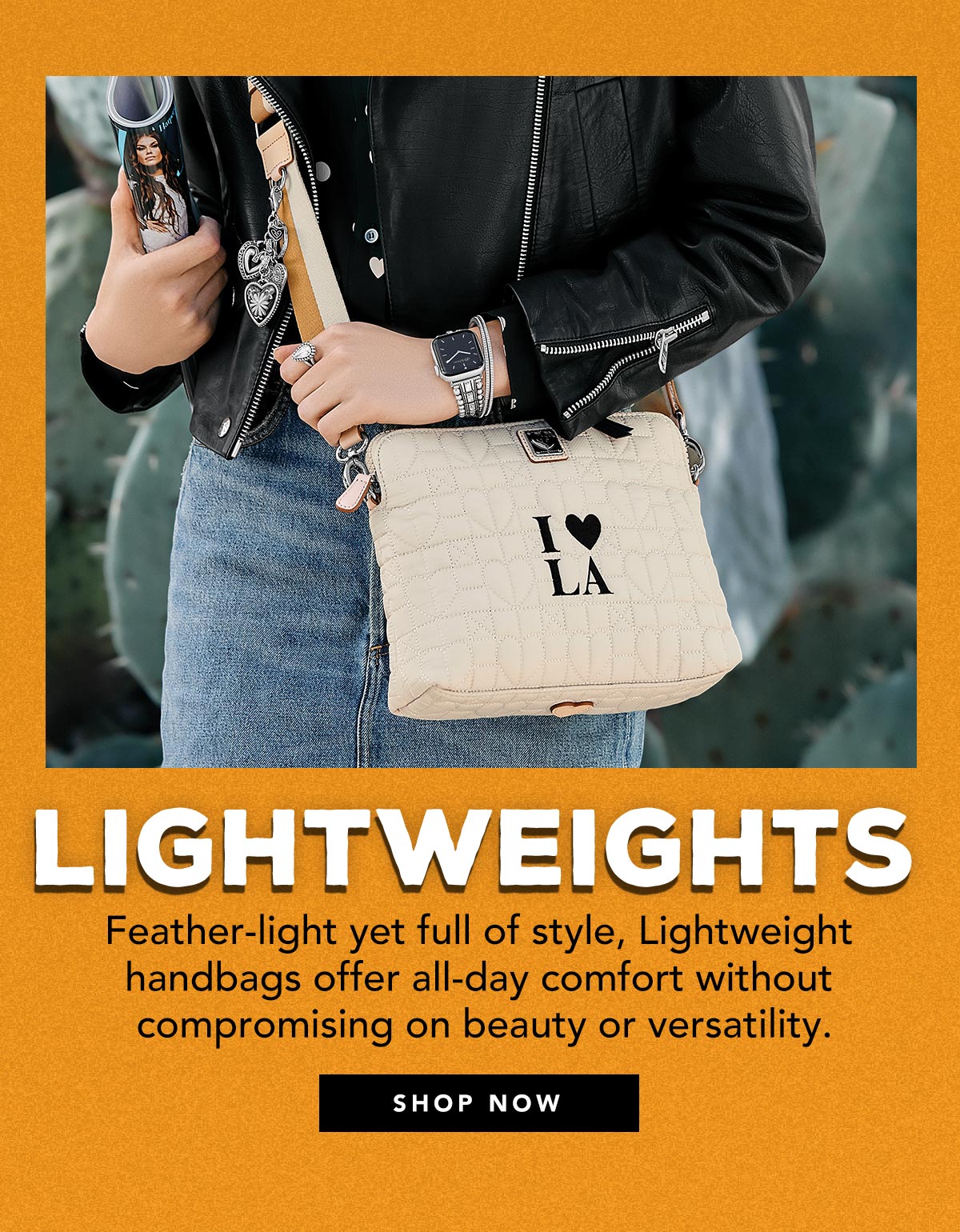 Lightweights - Feather-light yet full of style, Lightweight handbags offer all-day comfort without compromising on beauty or versatility. - Shop Now