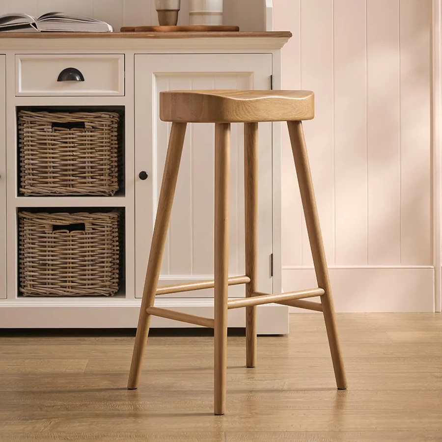 Weathered Oak Counter Stool