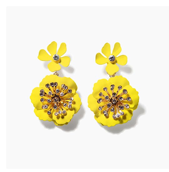 Floral Dangle Earrings