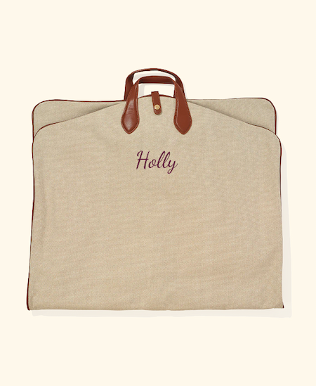 Tan Personalised Garment Bag